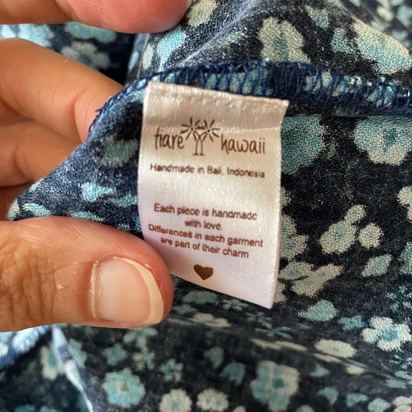 TIARE HAWAII | Angelina Maxi Dress in Love Spell Teal/Black, Size OS - Picture 6 of 8